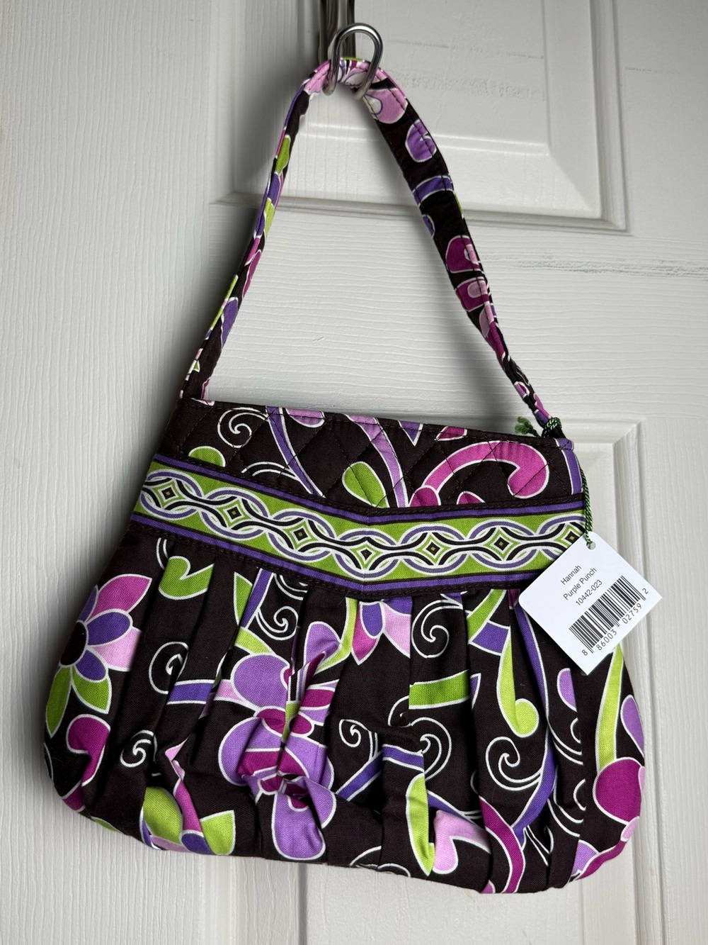 NWT Vera Bradley Purple Punch Hannah Shoulder Bag LAST ONE